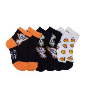 Casper The Friendly Ghost Character Toddlers 3- Pack Cozy Crews Quarter Socks